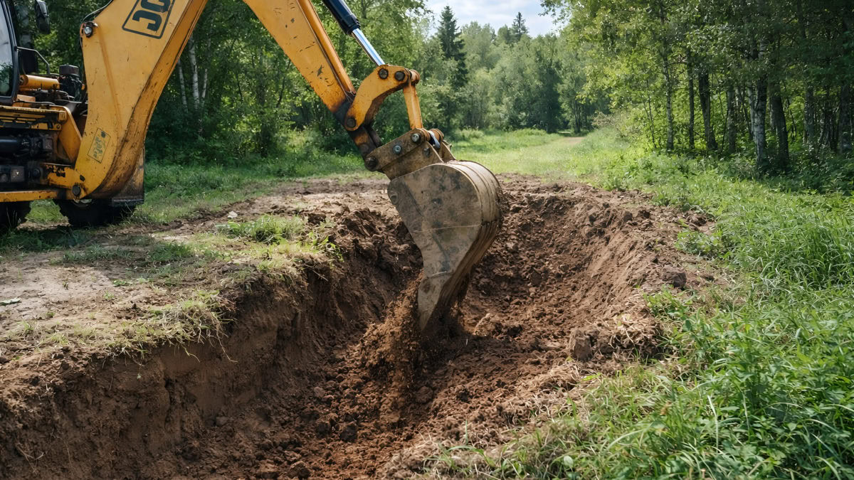 Копка котлована и траншей